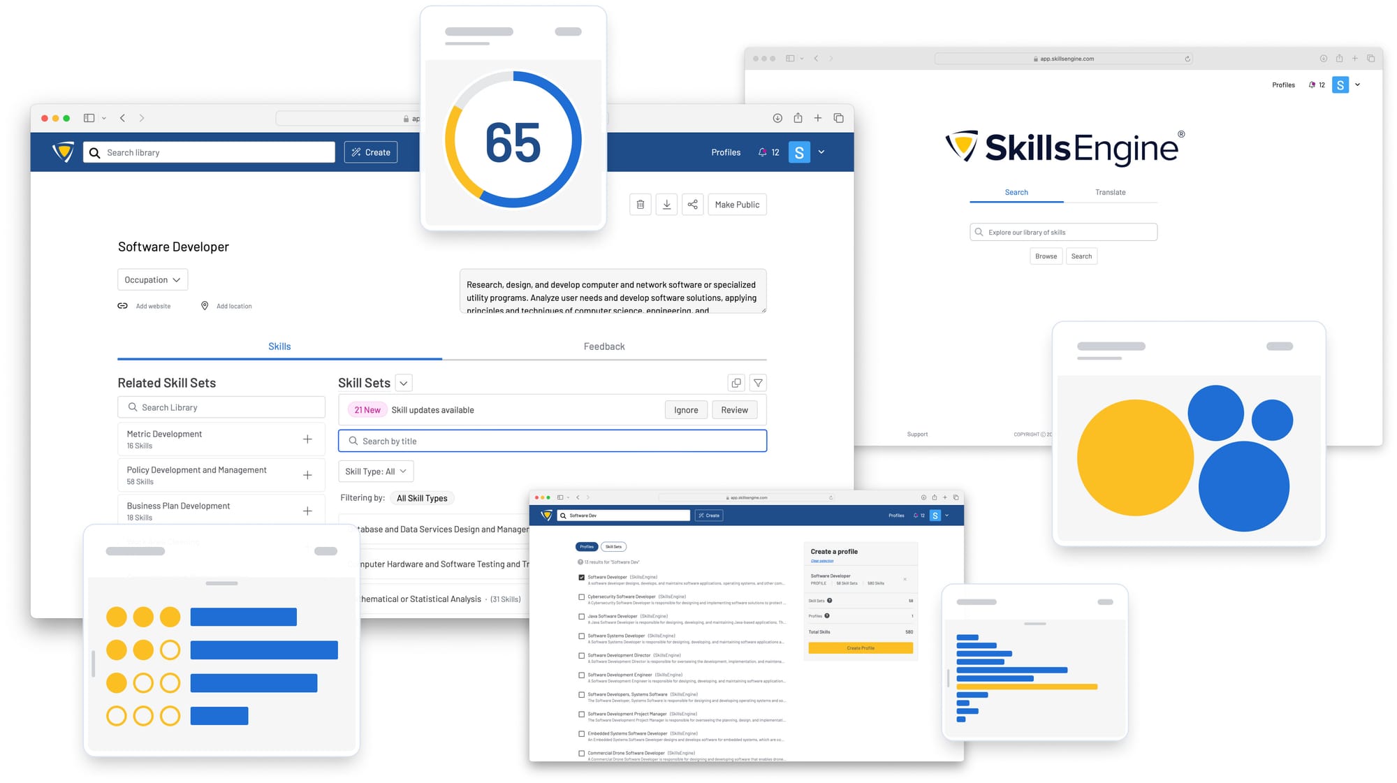 Software Developer job skill profile on SkillsEngine