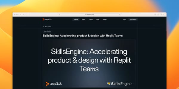 Accelerating SkillsEngine Product & Design with Replit